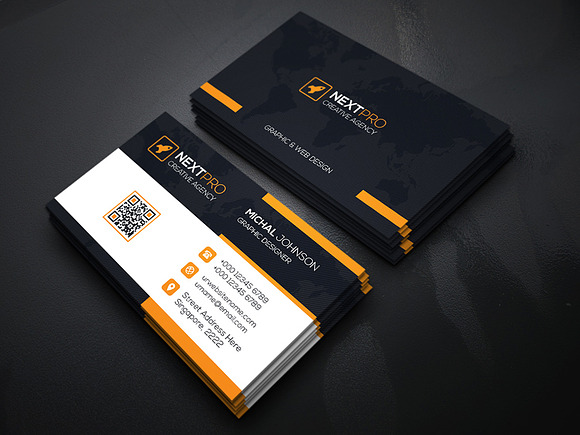 NextPro Business Card in Business Card Templates - product preview 2