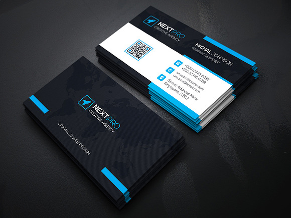 NextPro Business Card in Business Card Templates - product preview 3