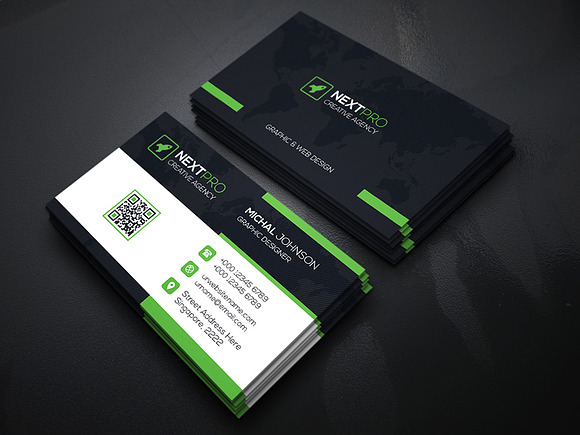 NextPro Business Card in Business Card Templates - product preview 4