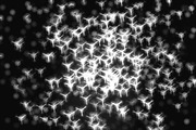 Black and white particles illustration background