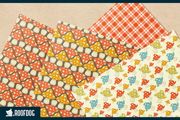 Toadstool digital paper in Graphics - product preview 4