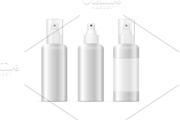 Big Cosmetic Bottles Set in Objects - product preview 4