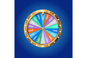 Wheel of fortune isolated