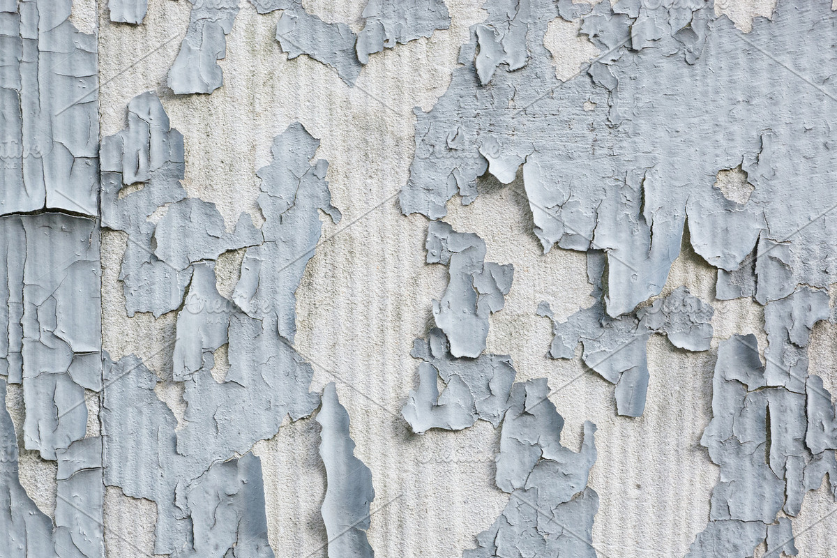 Gray Paint Flaking Off Concrete in Textures - product preview 8