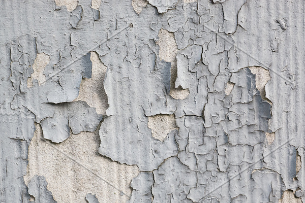 Gray Paint Flaking Off Concrete