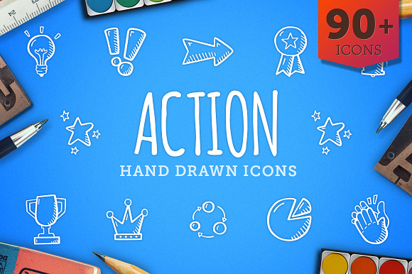Back To School - Hand Drawn Icons in Hand Drawn Icons - product preview 2
