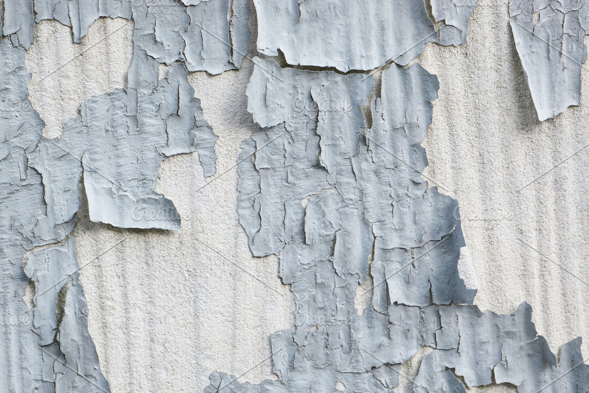 Gray Paint Flaking Off Concrete in Textures - product preview 8