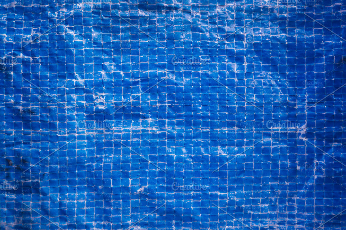 Vibrant Weathered Blue Tile Texture in Textures - product preview 8