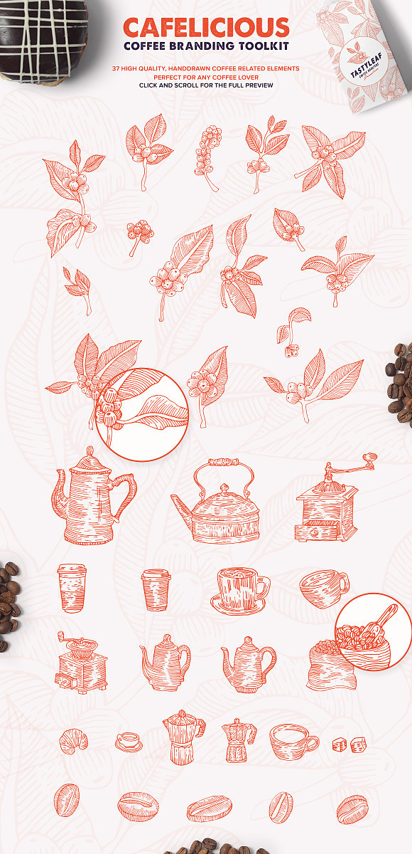 Cafelicious - Coffee Logo Kit in Logo Templates - product preview 1