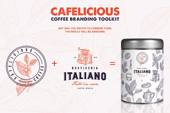 Cafelicious - Coffee Logo Kit in Logo Templates - product preview 4