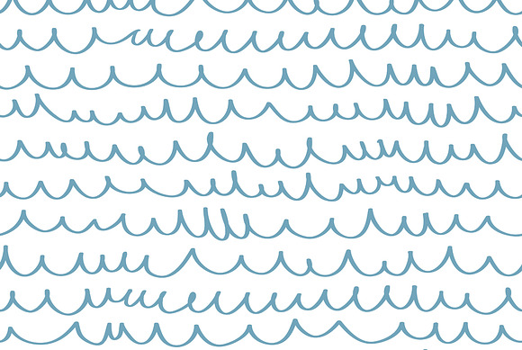Hand-drawn vector seamless patterns in Patterns - product preview 1