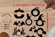 Halloween Monogram Cut Files