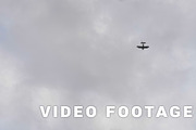 Parachutists drop from airplanes - slowmotion 60fps
