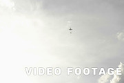 Parachutes jumping from airplanes - slowmotion 60 fps