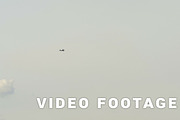 Small aiplane in the sky - slowmotion 60 fps