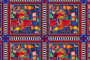 Maya seamless pattern