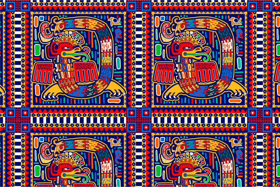 Maya seamless pattern