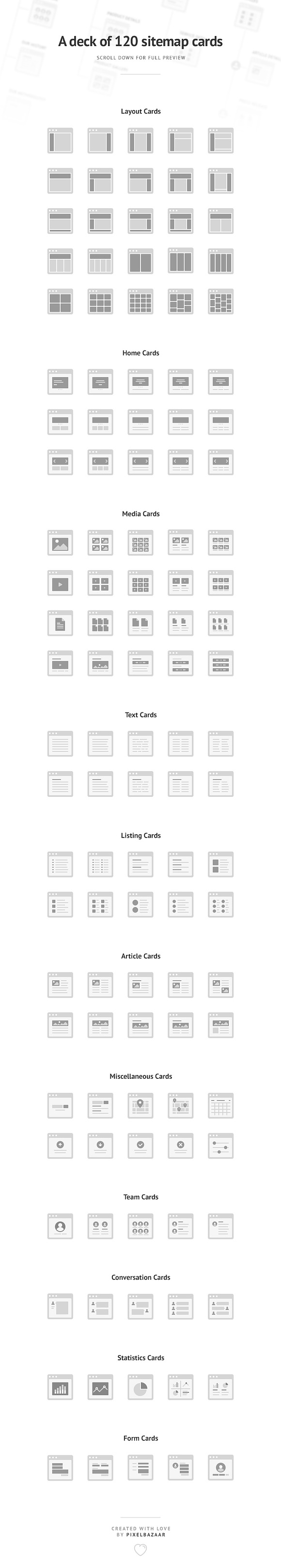 Simple Sitemap Cards in Mobile & Web Mockups - product preview 3