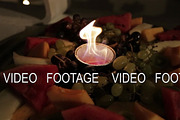 cornucopia and candles,Beautiful Thanksgiving Fall table setting, dolly reveal