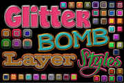Glitterbomb Photoshop Layer Styles