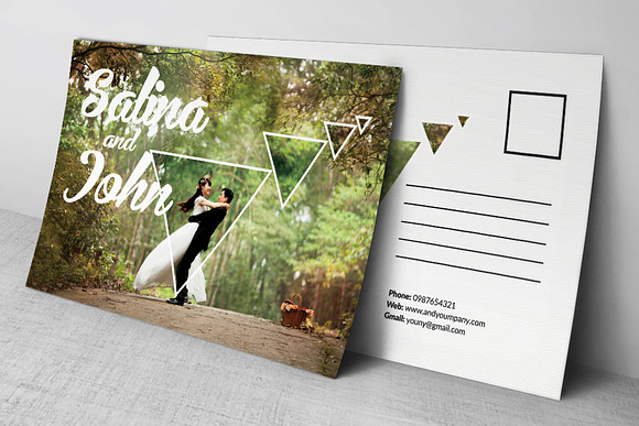 Wedding Ceremony Postcard in Wedding Templates - product preview 1