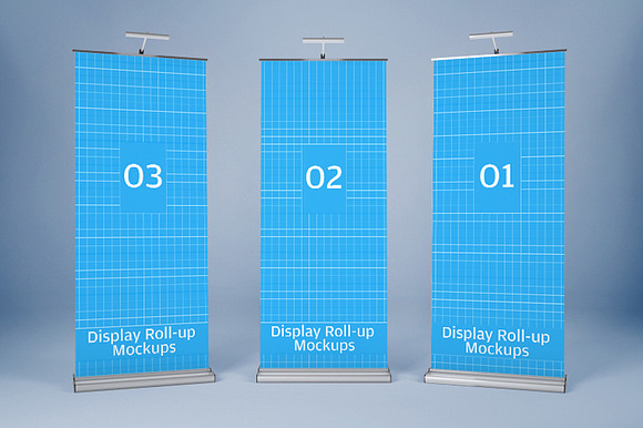 Roll Up Banner Mock-Ups V2 in Mockup Templates - product preview 3