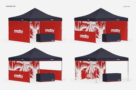 Pop Up Tent 13x13 Mockup in Mockup Templates - product preview 2