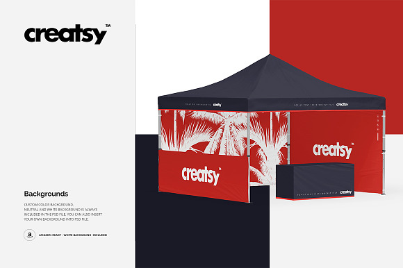 Pop Up Tent 13x13 Mockup in Mockup Templates - product preview 5