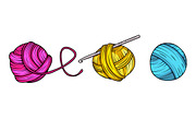 Yarn balls in vector