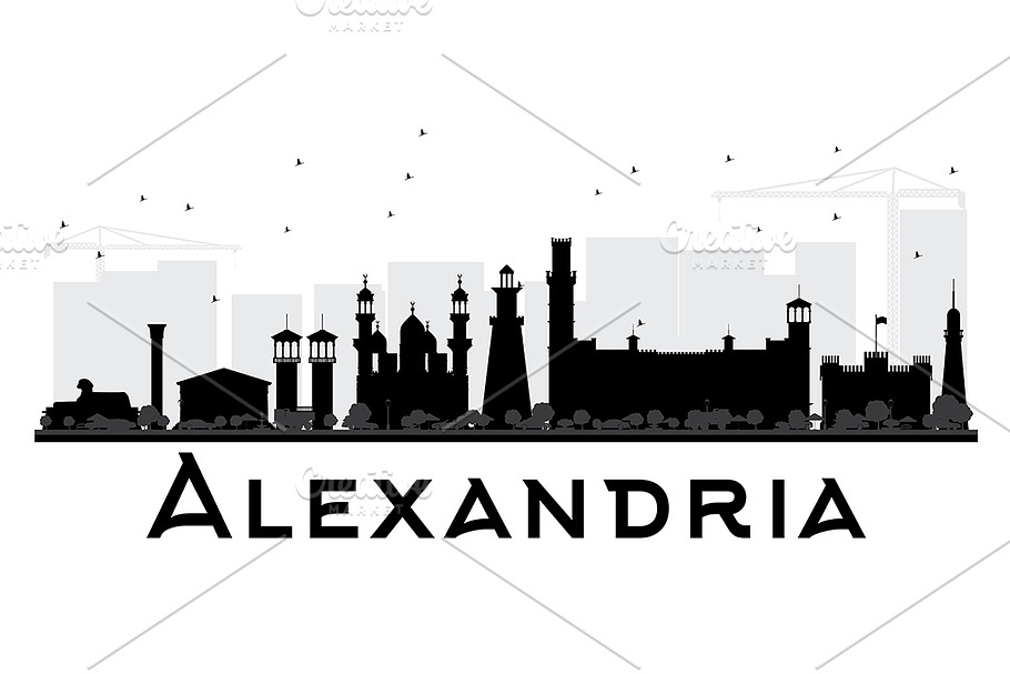 Alexandria City skyline in Illustrations - product preview 8