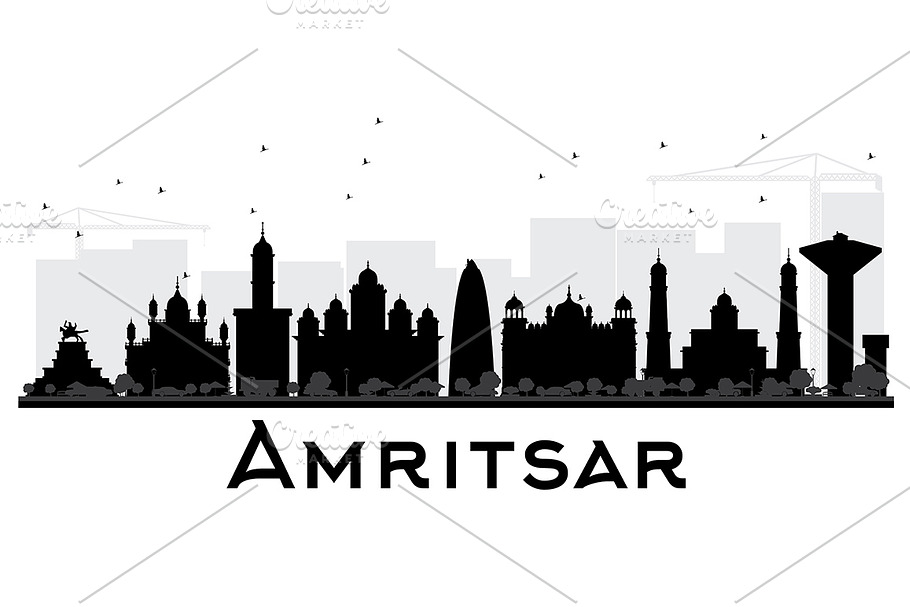 Amritsar City skyline in Illustrations - product preview 8