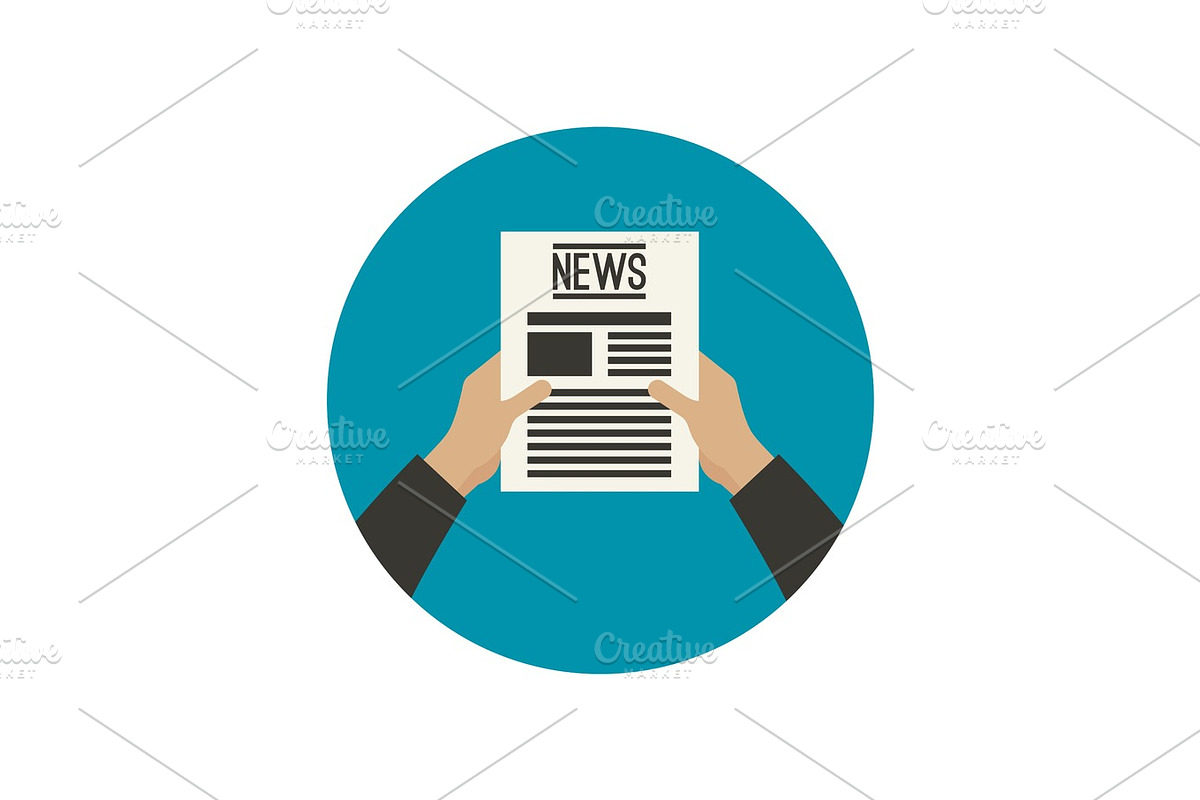 Flat icon of news. in Illustrations - product preview 8