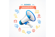 Business Management Concept. Vector