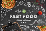 Fastfood Doodle Menu Creator
