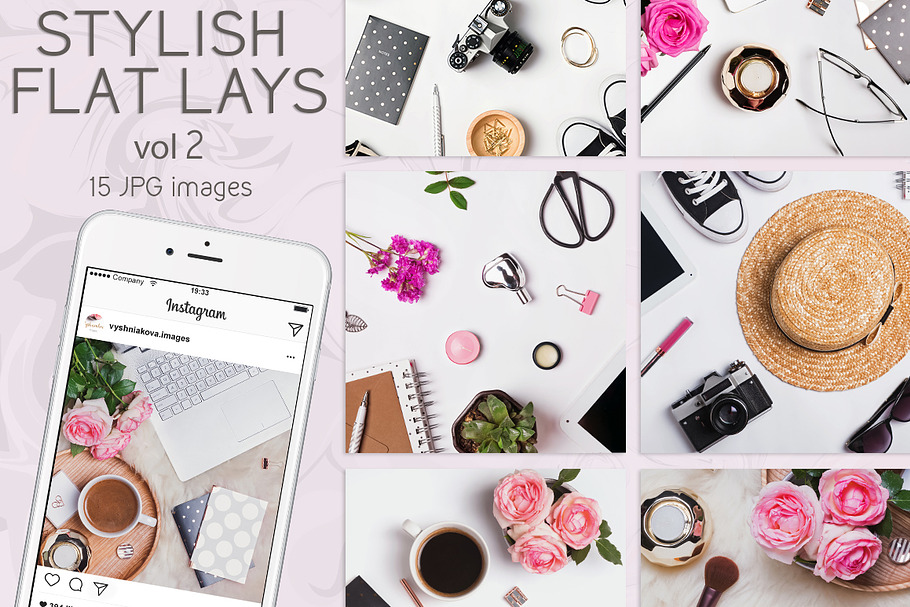 Flat lays vol2 in Instagram Templates - product preview 8