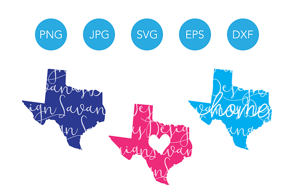 Texas SVG Cut File and Clipart