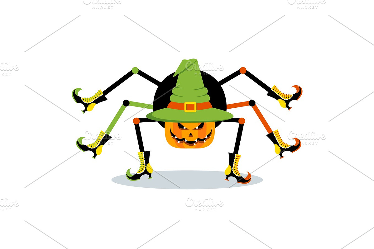 halloween character spider in Illustrations - product preview 8