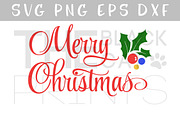 Merry Christmas SVG DXF EPS PNG