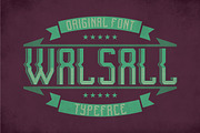 Walsall Vintage Label Typeface