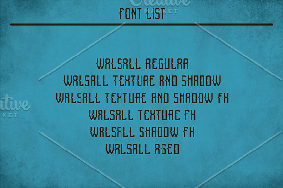 Walsall Vintage Label Typeface in Display Fonts - product preview 5