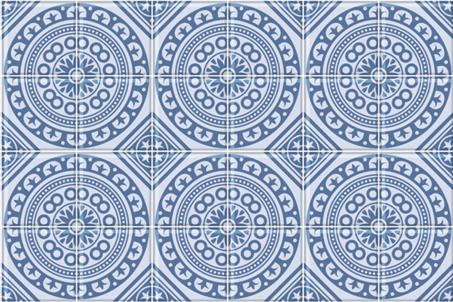 Azulejo Seamless Portuguese Tile in Patterns - product preview 8