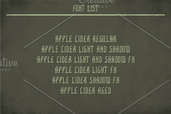 Applecider Vintage Label Typeface in Display Fonts - product preview 5