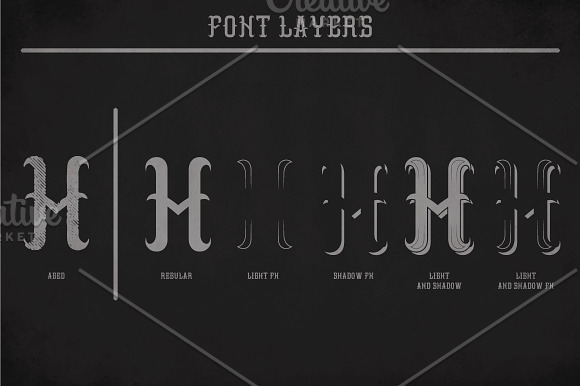 Vintage Classic Look Label Typeface in Display Fonts - product preview 3