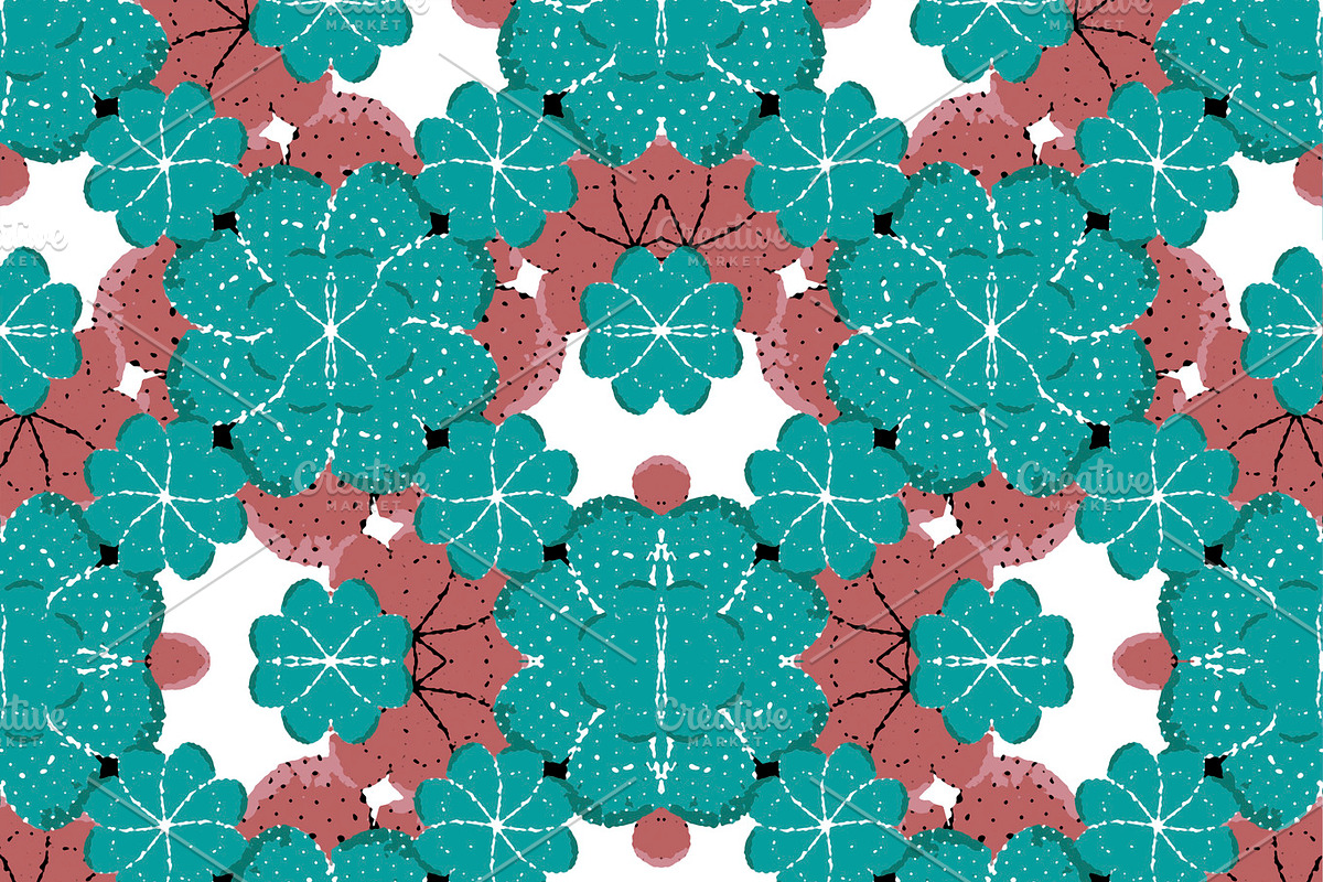 Colorful Geometric Graphic Floral Pattern in Patterns - product preview 8