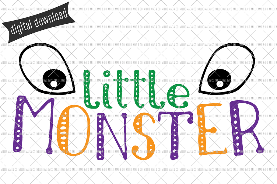 Little Monster SVG Cut File