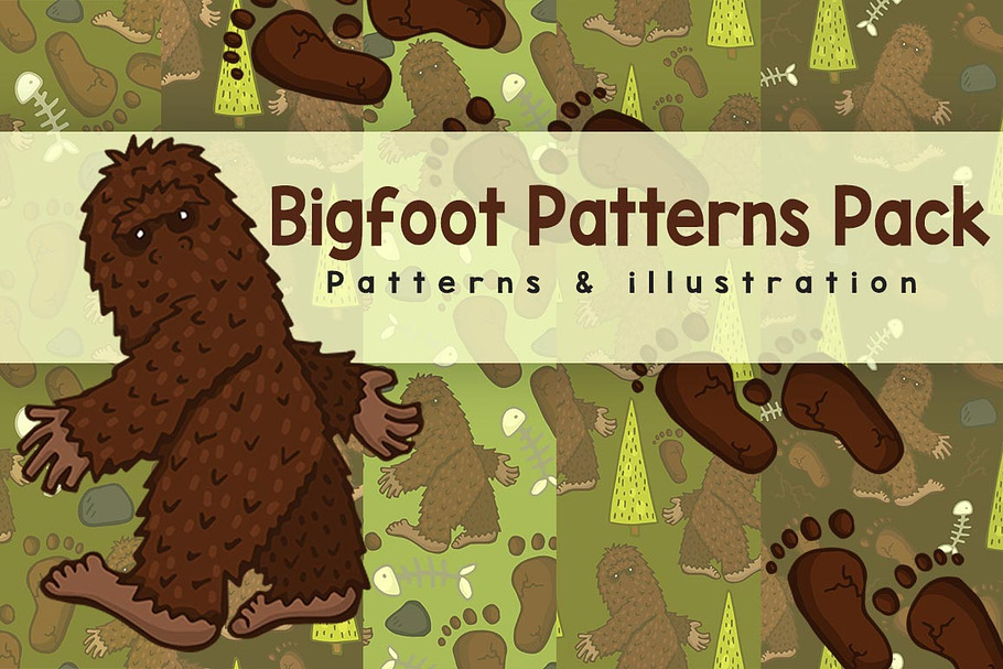 Bigfoot Patterns & Illustration