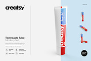 Toothpaste Tube Mockup Set