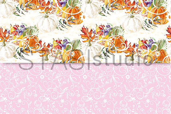 Thanksgiving Digital Paper in Patterns - product preview 4