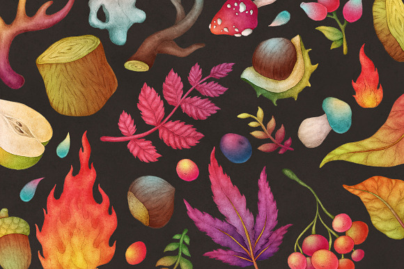Autumn Forest, Fall Collection in Illustrations - product preview 3