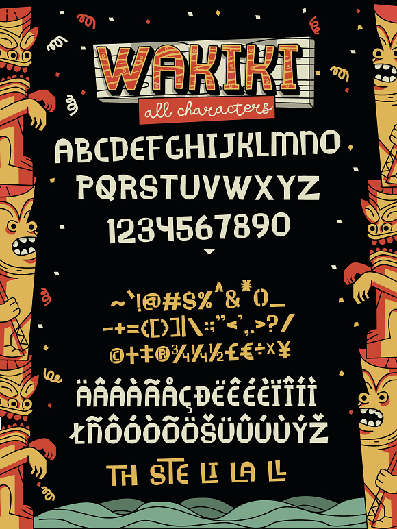 Wakiki Layered Typeface + Bonus in Scary Fonts - product preview 1